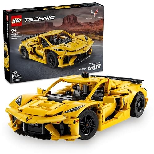 LEGO Technic Chevrolet Corvette Stingray Toy Car - Building Toy Set for Kids, Boys and Girls, Ages 9+ - Model Car Kit for Display - Gift Idea for Birthday - 42205 - Image 1