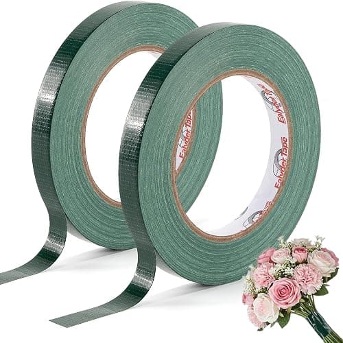 Ealyder Tape 2 Rolls Green Floral Tape 1/2 Inch x 30 Yard – Waterproof Florist Tape for Fresh Flowers, Bouquet Binding, Wedding Bouquet Wrap & Floral Crafts - Image 1