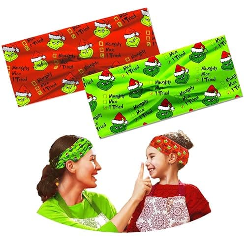 INLOLLY 2PCS Christmas Headband & Headwaer Suit for Christmas Costume, Geinch Accessories Party Favors 2025 - Image 1