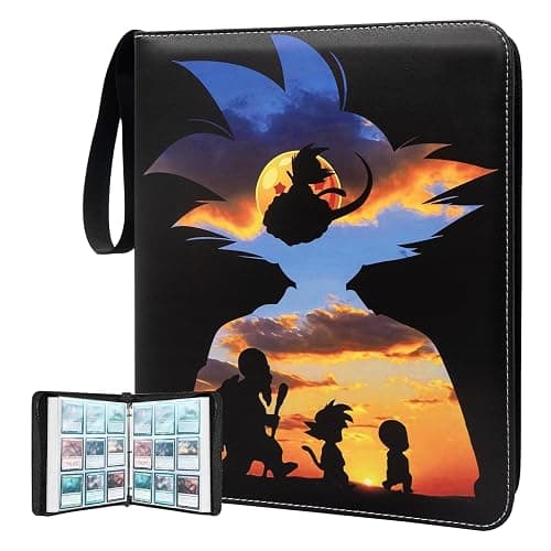 Anime Trading Card Binder for Cards, 9 Pocket with 60 Sleeves up to 1080 Cards One Piece TCG Card Binder, Waterproof Card Storage Book, Trading Cards Display Case - Image 1