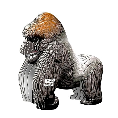 Eugy Gorilla 3D Puzzle - 32 Piece Eco-Friendly Educational Toy Puzzle for Boys, Girls & Kids Ages 6+ - Image 1