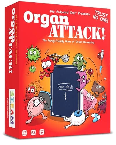 The Awkward Yeti Organ Attack! Card Game, A Family Fun Game for Kids and Adults - Funny Playing Cards for GameNights with Family of Kids and Teens | Ages 8+ - Image 1