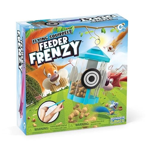 Flying Squirrels Feeder Frenzy Board Game – Kids Games, Family Games for Kids and Adults, Board Games for Family Night, Multi-Player Board Games, Aim & Release Nuts to Win, Ages 6+ - Image 1