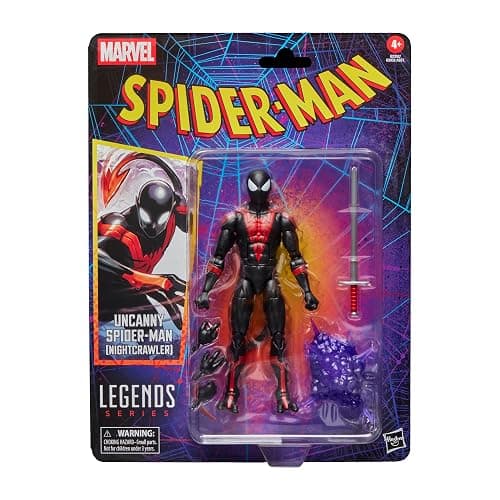 SPIDER-MAN Marvel Legends Series Uncanny (Nightcrawler), Retro Cardback Comics Collectible 6-Inch Scale Action Figure - Image 1