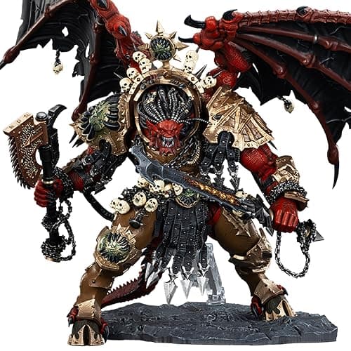 BEERISE JOYTOY 1/18 Action Figures - Warhammer The Horus Heresy World Eaters Angron Daemon Primarch of Khorne - 15‘’,Collection Model Kits,Age 15 and Above - Image 1