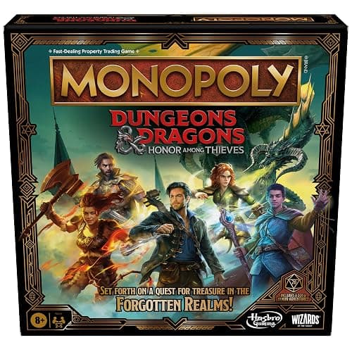 Hasbro Gaming Monopoly Dungeons & Dragons: Honor Among Thieves Game, Inspired by The D&D Movie, Monopoly D&D Board Game for 2-5 Players, Ages 8 and Up - Image 1