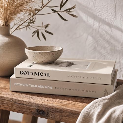 ZICOTO Beautiful Decorative Books Set of 2 for Your Coffee Table & Shelf | Aesthetic Modern Home Decoration Boxes for Your Bookshelf & Mantel Decor - Fake/Faux Books as Photo Storage or Keepsake Box - Image 1