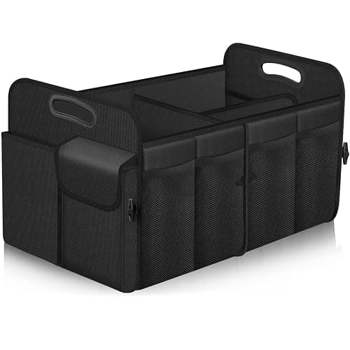 Femuar Car Trunk Organizer, Trunk Storage Organizer with 72L Large Capacity Waterproof Collapsible and 11 Pockets, Trunk Organizer for Suv/Jeep/Sedan, Large Size, Black - Image 1