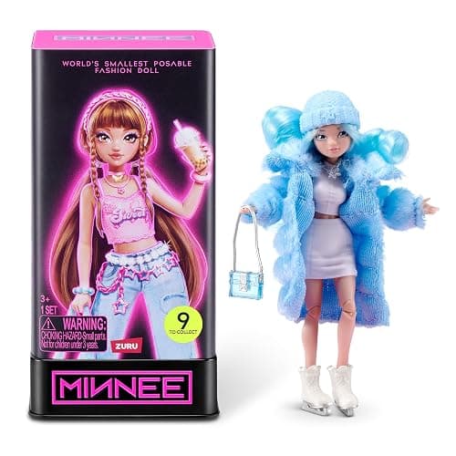 MINNEE Fashion Doll Blind Box by Starbox, Surprise Collectible 4 inch Doll with Mystery Accessories, Blind Packaging, 14 Points of Articulation, Fashion Doll for Girls & Collectors. - Image 1