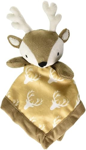 Levtex Home - Baby Deer Security Blanket - Soft and Cuddly Lovey - Plush - Tan, Taupe, Brown - Nursery Gift - Image 1
