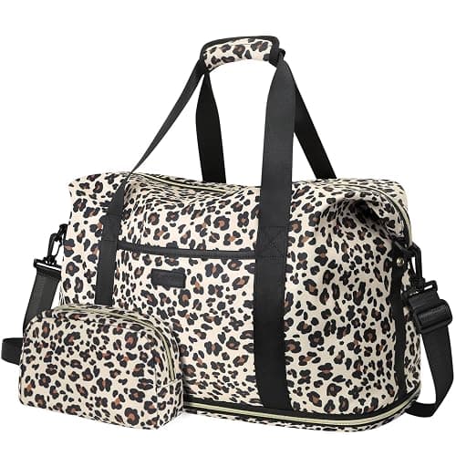 Expandable Travel Duffle Bags Weekender Overnight Bags for Women Men Hospital Bag for Women Labor Delivery with Toiletry Bag Waterproof - Image 1
