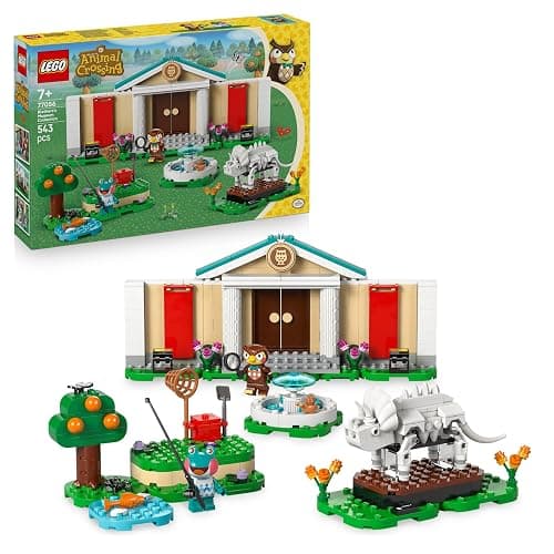 LEGO Animal Crossing Blathers's Museum Collection - Interactive Toy with Blathers & Lily Minifigures, plus Dinosaur Fossils and Accessories - Gaming Gift for 7+ Year Old Girls & Boys - 77056 - Image 1