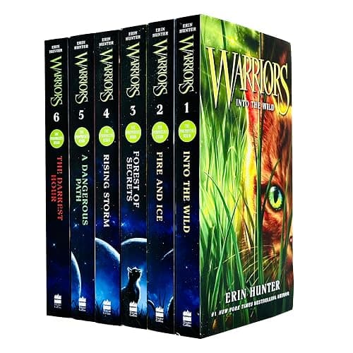 Warrior Cats Series 1: The Prophecies Begin - 6 Books Collection Set By Erin Hunter (In to the Wild, Fire and Ice, Forest of Secrets, Rising Storm, A Dangerous Path, The Darkest Hour) - Image 1
