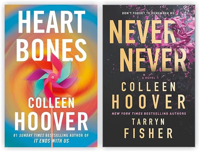 Colleen Hoover Latest Releases 2-Book Collection: 'Heart Bones' and 'Never Never' – Captivating Romance and Suspense - Image 1