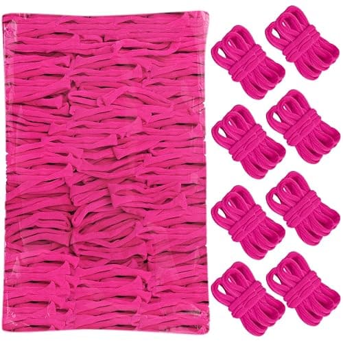600 PCS Rose Red Loom Loops Potholder 7" inch DIY Arts Crafts for Kids and Adults Potholder White Loops Weaving Flexible Loom Kit Elastic Ideal for Girls Ages DIY Crafts Supplies - Image 1