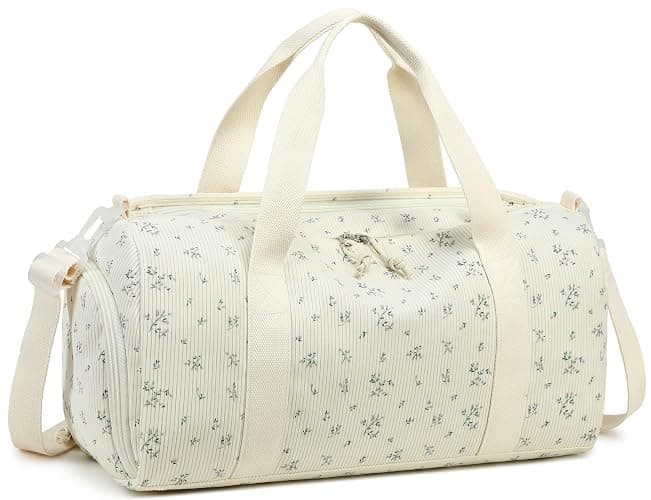 BTOOP Duffle Bag for Gym Sports Women Girls Workout Weekender Bag Travel Tote Bags with Shoe Compartment and Wet Pocket - Image 1