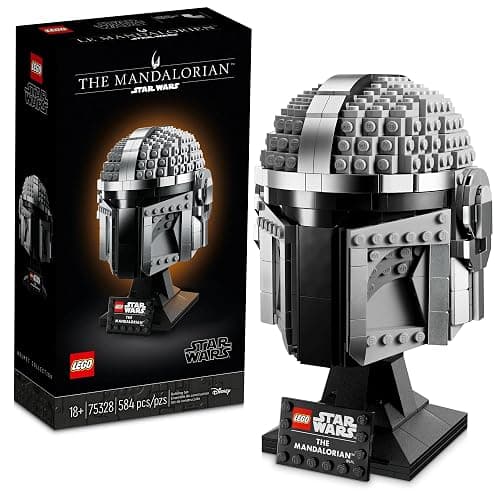 LEGO Star Wars The Mandalorian Helmet 75328 Buildable Model Kit, Display Collectible Decoration Set for Adults, Men, Women, Mom, Dad, Collectible Gift Idea - Image 1