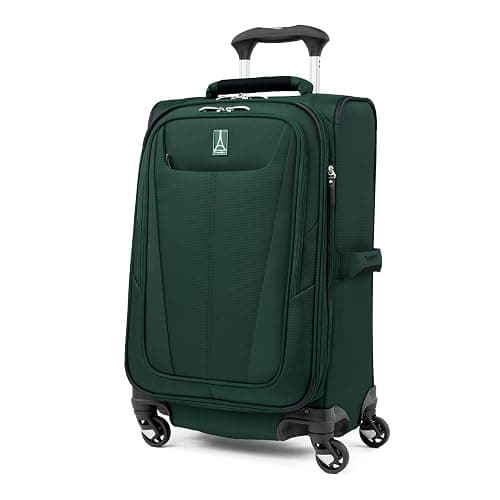 Travelpro Maxlite 5 Softside Expandable Luggage with 4 Spinner Wheels, Lightweight Suitcase, Men and Women, International, Forest Green, Carry-on 21-Inch - Image 1