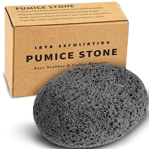 Maryton Natural Pumice Stone for Feet - Lava Foot Exfoliator Scrubber Pedicure Tools, Dead Skin Corn Callus Remover for Feet and Hands, 1 Count - Image 1