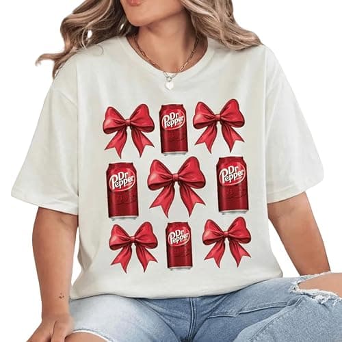 Vintage Coquette Bow Dr. P.epper Sweatshirt Dr. Pep Red Bow Shirt Trendy Soda Tee Fun Dr. P.epper Lover Gift Trendy Soda Sweater - Image 1