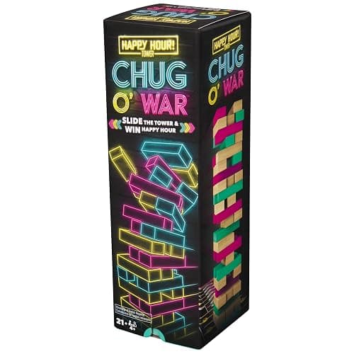 Spin Master Games, Chug O War Tumbling Tower, Adult Party Game for Happy Hour Hangs, 4 & Up Players, for Ages 21 & Up - Image 1