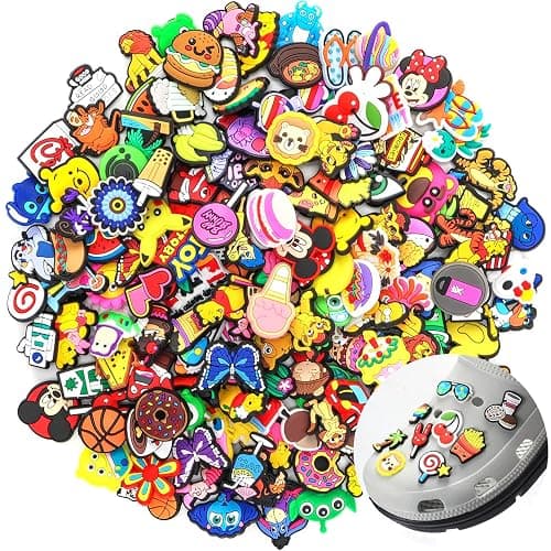 Shoe Charms for Clog Shoe Decoration,Random Shoe Accessories Pack for Kid and Adult - 50Pcs - Cartoon - Image 1