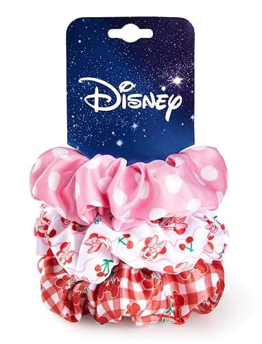 Disney Minnie Mouse Scrunchies Hair Ties Satin Hair Accessories for Girls | Officially Licensed, Smooth Satin, No-Crease Hold, Gentle Stretch, Secure Fit, Wrist-Wear Style - Image 1