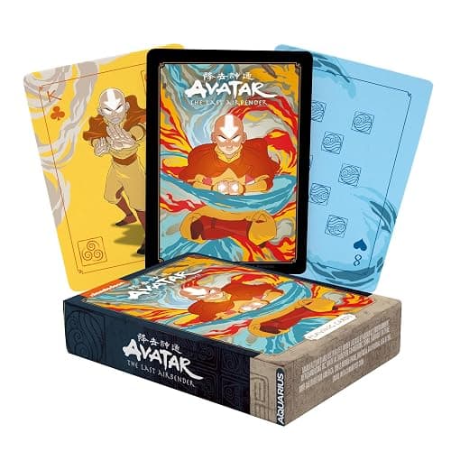 AQUARIUS Avatar Playing Cards - Avatar: The Last Airbender Shaped Deck of Cards for Your Favorite Card Games - Officially Licensed The Office Merchandise & Collectibles Avatar Last Airbender - Image 1