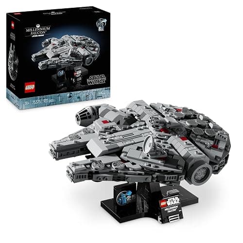 LEGO Star Wars 75375 Millenium Falcon - Collectible Starship Building Set for Adults - incl. a Display Stand & Nameplate for Fun Desk Decor - Gift for A New Hope Fans - Image 1