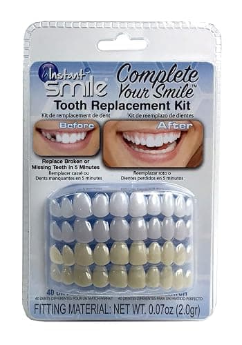 Instant Smile Complete Your Smile Temporary Tooth Replacement Kit - Replace a Missing Tooth in Minutes - Patented | Replace a Missing Tooth in Minutes, Patented - Image 1