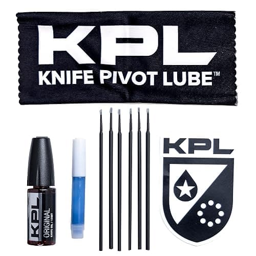 KNIFE PIVOT LUBE KPL Original Knife Care & Maintenance Kit Bundle for Blades Knife Pivot Lube Heavy,Pocket Knife Lubricant, Knife Honing Oil Knife Oil Lubricant for Blade Care, 10ml Oil Bottle - Knife Care & Maintenance Kit - Image 1