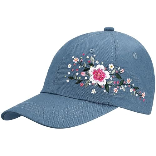 Biggun Trendy Embroidered Baseball Cap for Girls Women Men - Adjustable Soft Breathable Hats for Casual Wear - Image 1