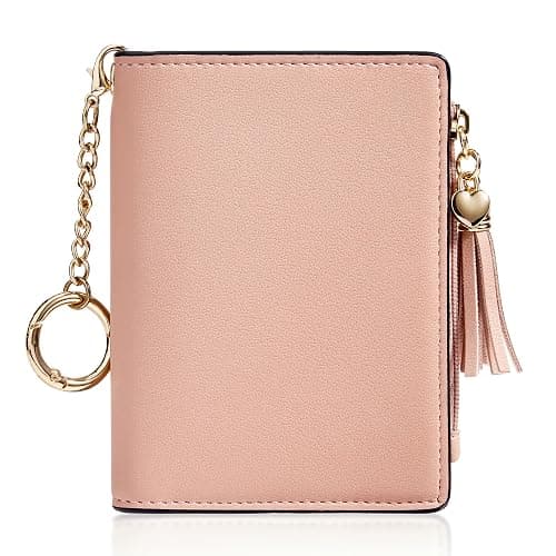 Gostwo Small Wallets for Women, Stylish Womens Wallet with ID Window, Zippered Coin Pocket and Tassel. Cute RFID Wallet for Women, ideal for Teen Girls, Commuters, and Women for Daily Use - Image 1