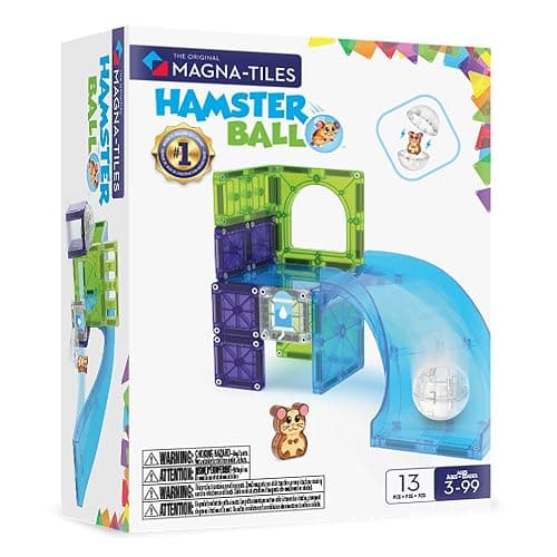MAGNA-TILES Hamster Ball 13-Piece Magnetic Construction Set, The Original Magnetic Building Brand - Image 1