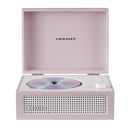 Crosley CR3517A-AM Voyager Retro Portable CD Player with Stereo Bluetooth Speakers and FM Radio, Amythest - Image 1