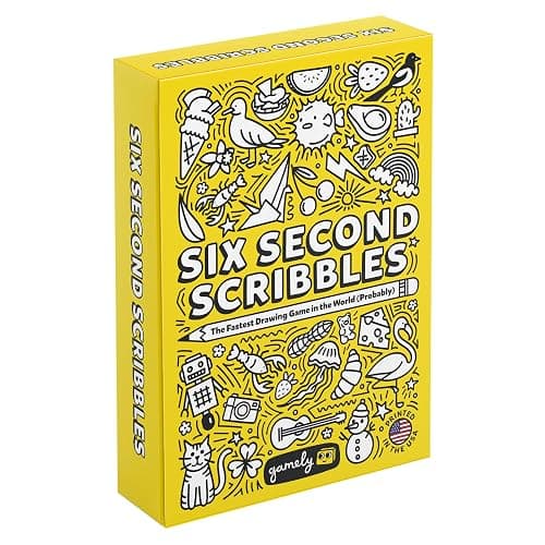 Six Second Scribbles: The frantically Fast and fantastically Fun Drawing Game | A Family Friendly Party Game for Children, Teens and Adults (New Edition) - Image 1