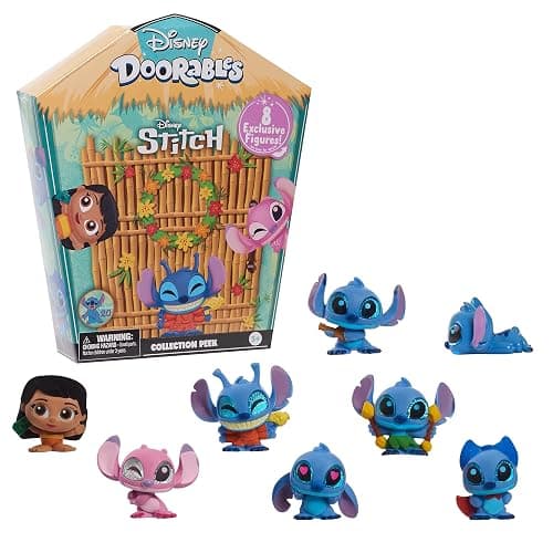 Disney Doorables Stitch Collection Peek, Easter Basket Stuffers, Officially Licensed Kids Toys for Ages 5 Up, Gifts and Presents by Just Play - Image 1