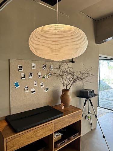 Henjjras large White Oblate Pendant Lamp Shade 55.5cm(21.85in) Chinses lantern Home Decor Paper Ceiling Lampshade - Image 1