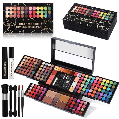 Professional All in One Makeup Kit for Women Full Kit,186 Colors Make Up Palette Christmas Gift Set, Including Eyeshadow,Lip Gloss,Concealer,Highlighter,Contour,Brow Powder,Mascara,Blush & Brush - Image 1
