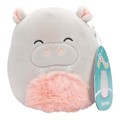 Squishmallows Original 5-Inch Harrison The Hippo - Official Jazwares Stocking Stuffer Plush - Collectible Little Soft & Squishy Stuffed Animal Toy - Add to Your Squad - Gift for Kids, Girls & Boys - Image 1