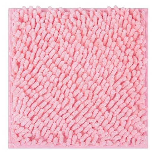 Gosodeny 10'' Locker Rug Pink School Cute Locker Decor with Anti-Slip Backing Chenille Material Furry and Cute Style Locker Accessories - Pink - Image 1