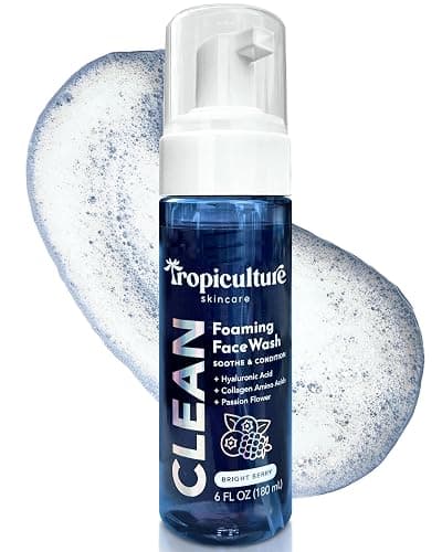 Tropiculture Clean Foaming Face Wash for Teens, Tweens & Kids | Gentle Face Cleanser for Girls | Bright Berry Hydrating Facial Cleanser | Natural, Non Toxic Skin care for Teens | Moisturizing - Image 1