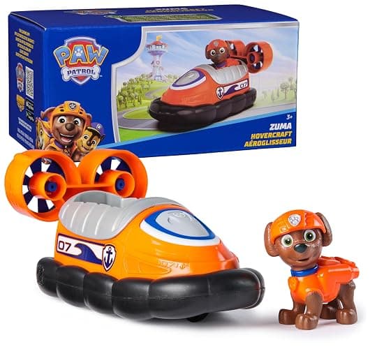 Paw Patrol, Zuma’s Hovercraft, Toy Vehicle with Collectible Action Figure, Sustainably Minded Kids Toys for Boys & Girls Ages 3 and Up - Image 1