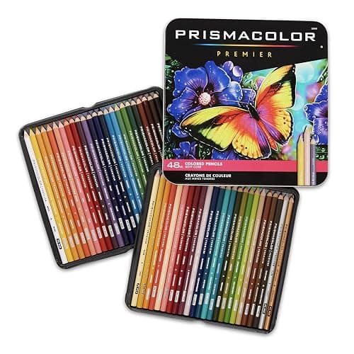 Prismacolor Premier Colored Pencils, Soft Core, Assorted Colors, 48 Count - Durable, Vibrant, Ultra-Smooth, Adult Coloring, Drawing, Sketching, Arts & Crafts - Image 1