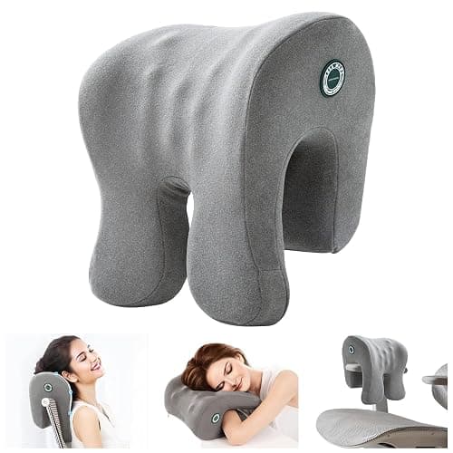 xiaomubiao Headrest Office Chair Neck Pillow Ergonomic Memory Foam Desk Pillow for Napping, Headrest Attachment for Office Chair,Neck Support Pillow Chair for Car, Office, Gaming - Image 1