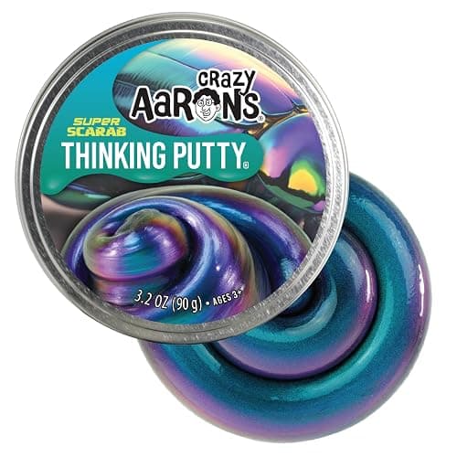 Crazy Aaron's Thinking Putty - Super Scarab - Multi-Color Sensory Putty for Kids and Grown ups in a 4" Tin - Creative and Endless Fun, Stress Relief Therapy Toys, Never Dries Out - Made in USA - Image 1