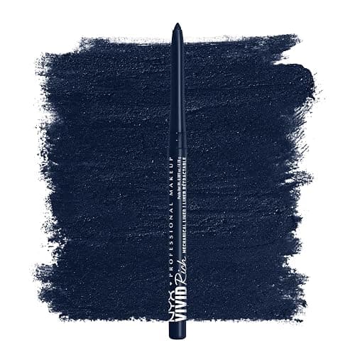 NYX PROFESSIONAL MAKEUP Mechanical Eye Pencil, Vivid Rich Mechanical, Creamy Retractable Eyeliner - Sapphire Bling, Deep Blue Eyeliner - Image 1