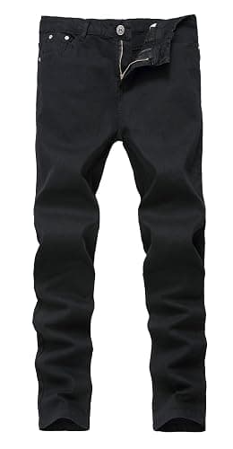 FREDD MARSHALL Men's Skinny Slim Fit Stretch Straight Leg Fashion Jeans Pants - Image 1