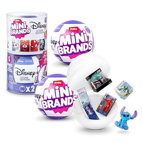 Mini Brands Disney Store Series 3 (2 Pack) by ZURU, Disney Themed Surprise Collectible Minis, Blind Packaging, Disney Themed Collectibles - Image 1