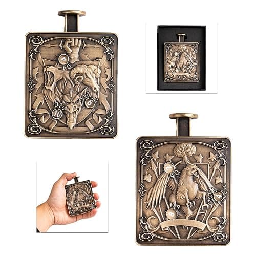 IUSTIDIE All-in-1 Spinner DND Dice, Press-to-Roll Metal Dice Spinner | Unique Mechanical Design, Gift Box, Compatible with Dungeons and Dragons RPG Tabletop Role-Playing Games - Image 1